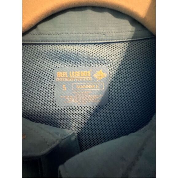 Reel Legends Mens Solid Mariner II Short Sleeve - Picture 3 of 6